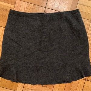 NWT Madewell charcoal gray wool mini skirt